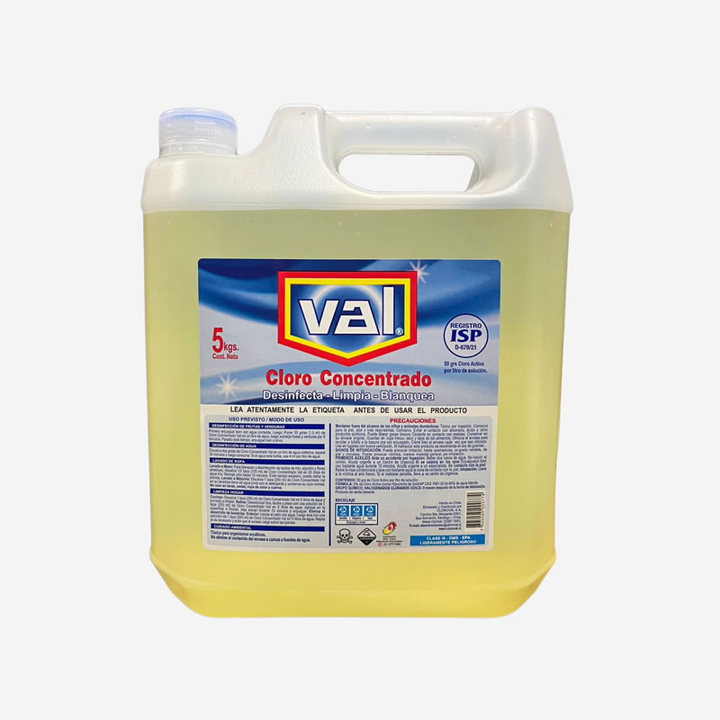 CLORO LIQUIDO VAL 5% 5 LTS