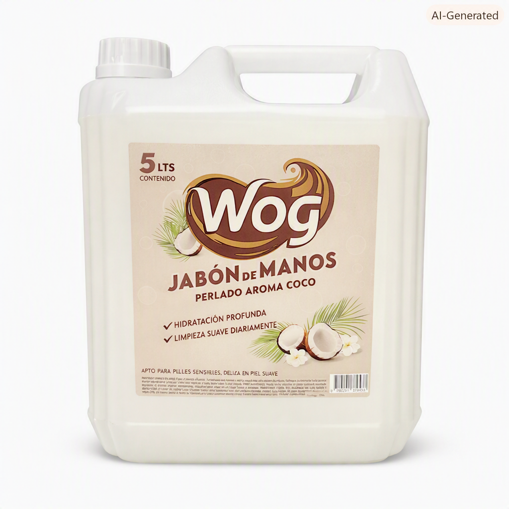 JABON LIQUIDO WOG CREMOSO 5 LTS