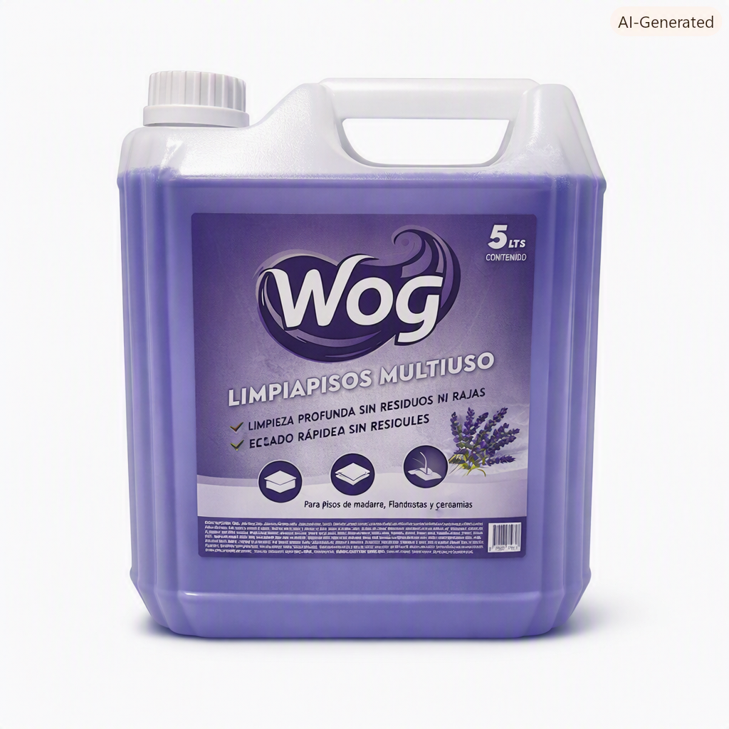 LIMPIADOR PISO WOG LAVANDA 5 LTS